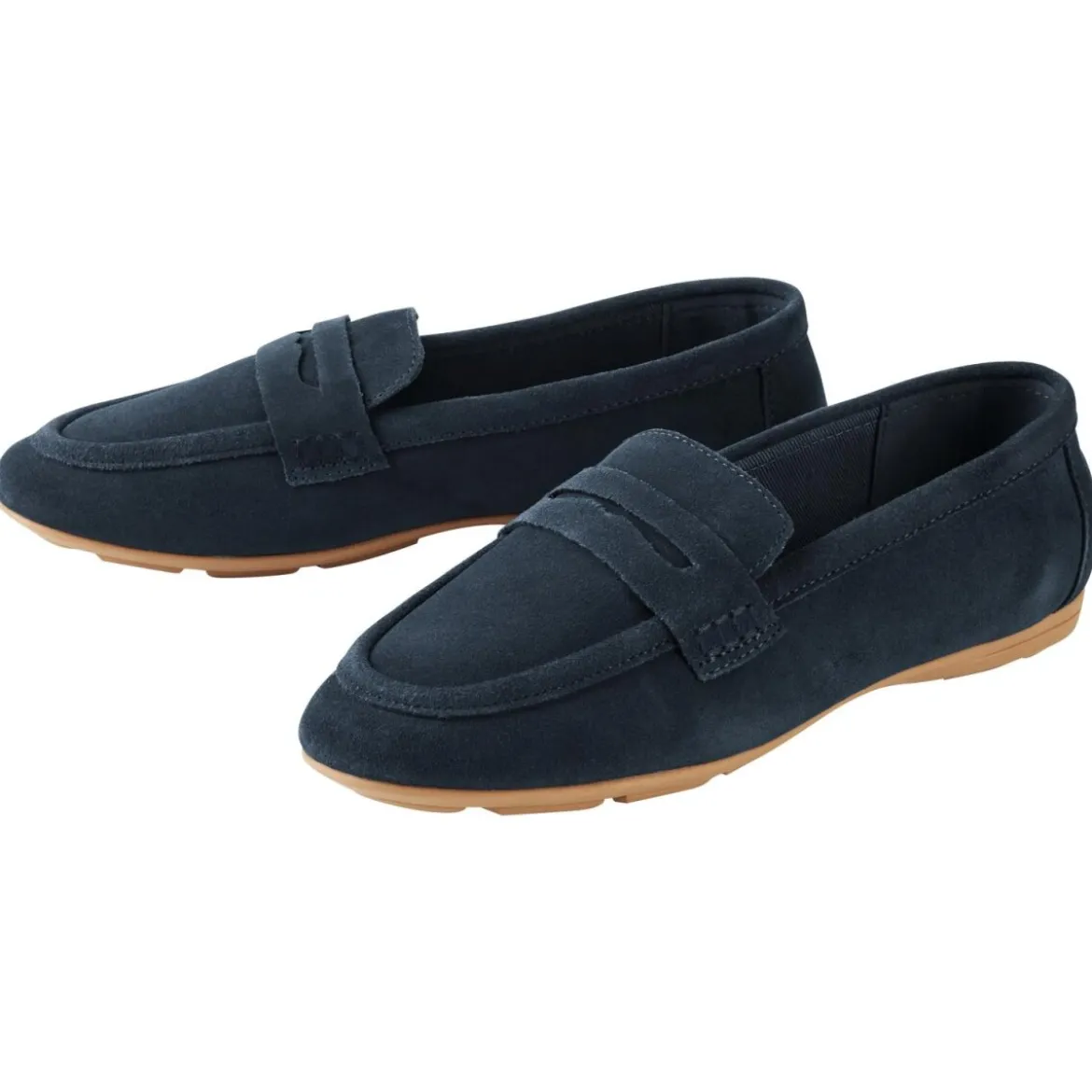 esmara® Damen Slipper mit Lederdecksohle - B-Ware