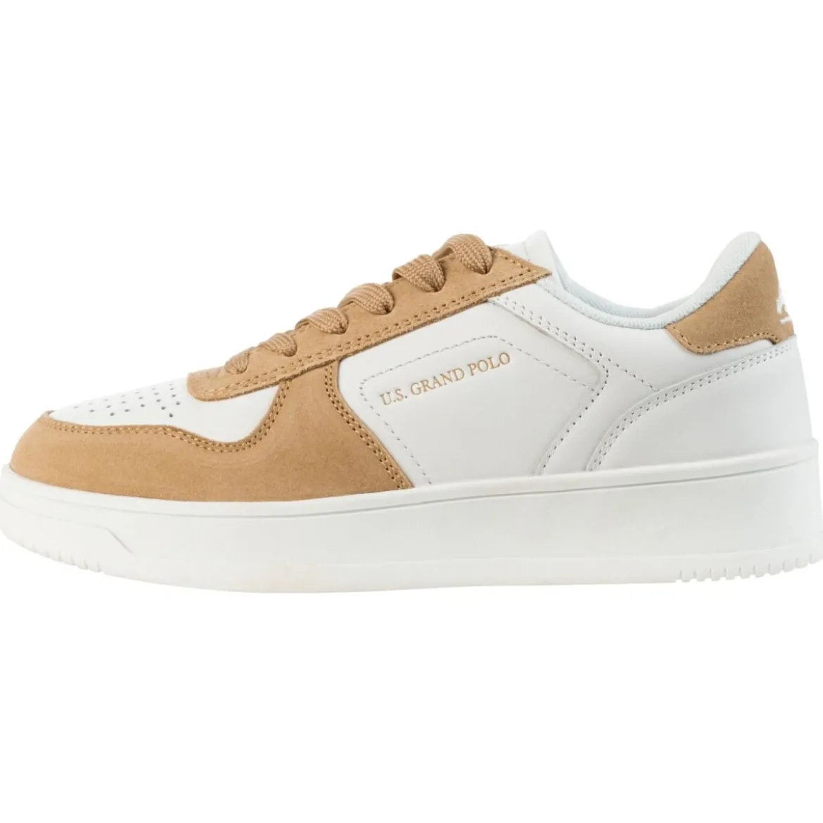 esmara® Damen-Sneaker, 39, weiß/braun - B-Ware sehr gut