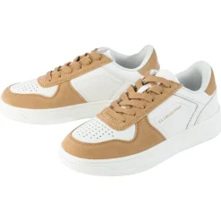 esmara® Damen-Sneaker, 37, weiß/braun - B-Ware sehr gut