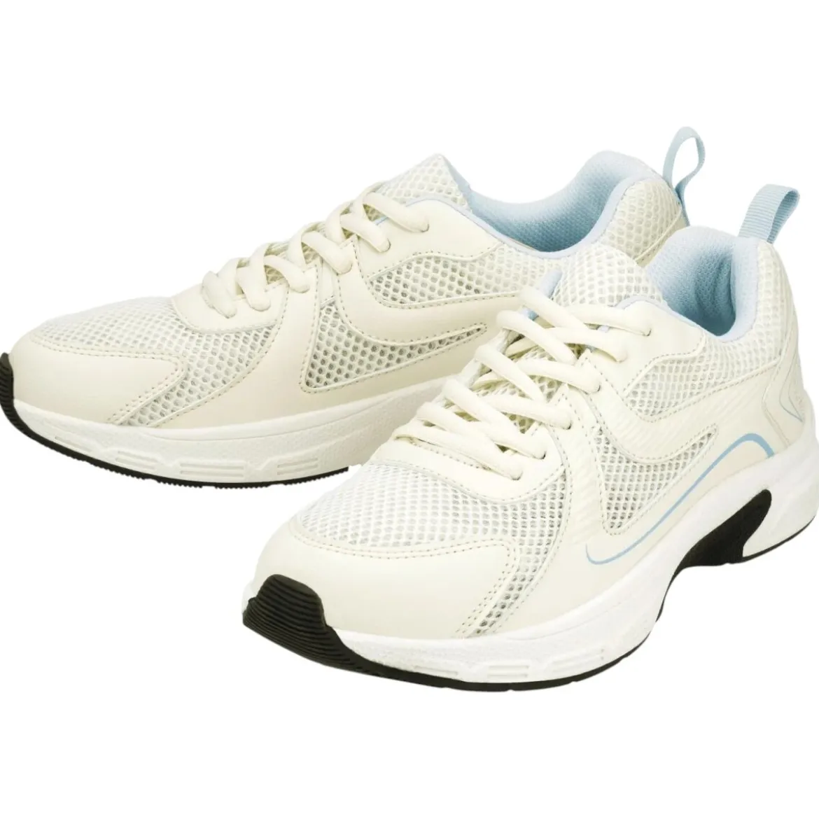 Esmara® Damen Sneaker, 40, weiß/hellblau - B-Ware sehr gut
