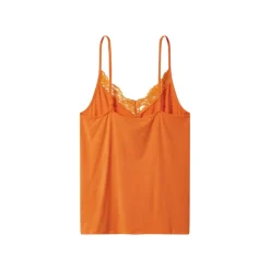 esmara® Damen Spaghettitops, 2 Stück (orange/beige, XS(32/34)) - B-Ware neuwertig