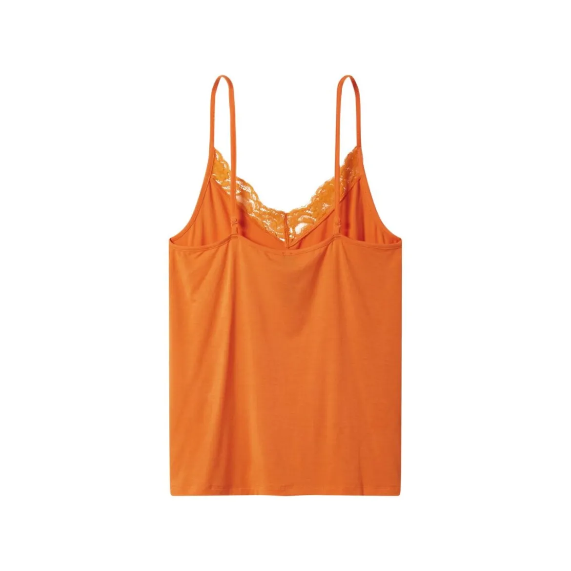 esmara® Damen Spaghettitops, 2 Stück (orange/beige, XS(32/34)) - B-Ware neuwertig
