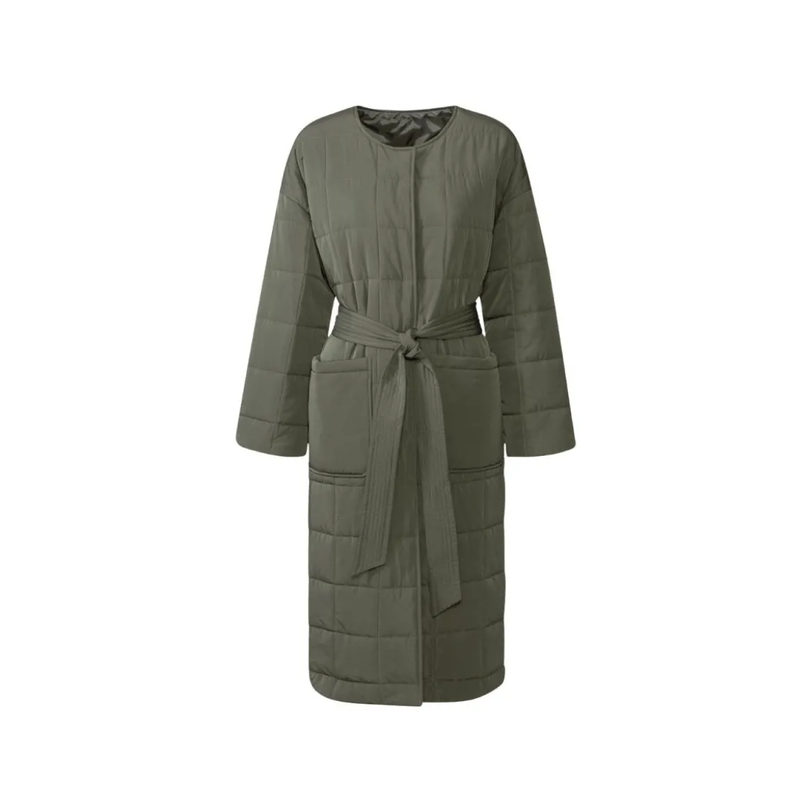 esmara® Damen Steppmantel mit Bindegürtel - B-Ware