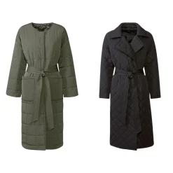 esmara® Damen Steppmantel mit Bindegürtel - B-Ware