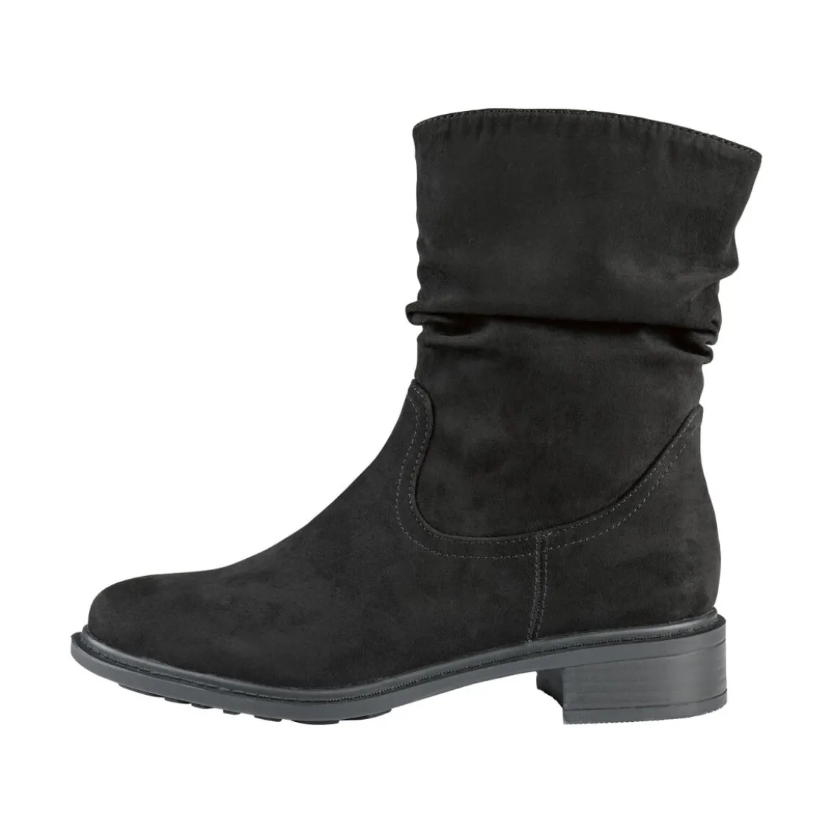 esmara® Damen Stiefeletten mit seitlichem Reißverschluss (schwarz, 36) - B-Ware neuwertig