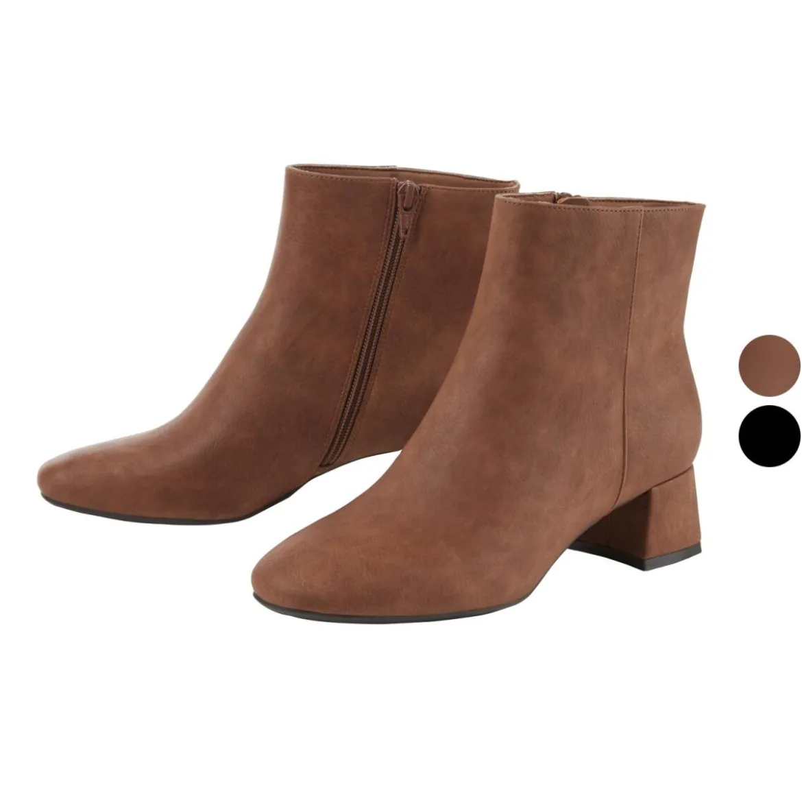 esmara® Damen Stiefeletten, mit seitlichen Reißverschlüssen - B-Ware