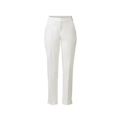 esmara® Damen Stoffhose mit Teilgummizug, Knöchellänge (weiß, 36) - B-Ware sehr gut