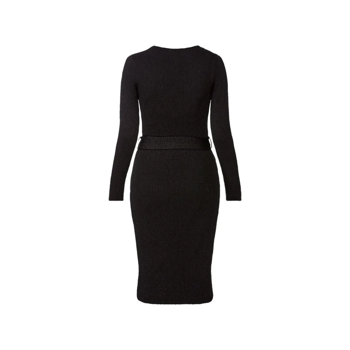 esmara® Damen Strickkleid mit edlem Glitzereffekt (schwarz, S(36/38)) - B-Ware neuwertig
