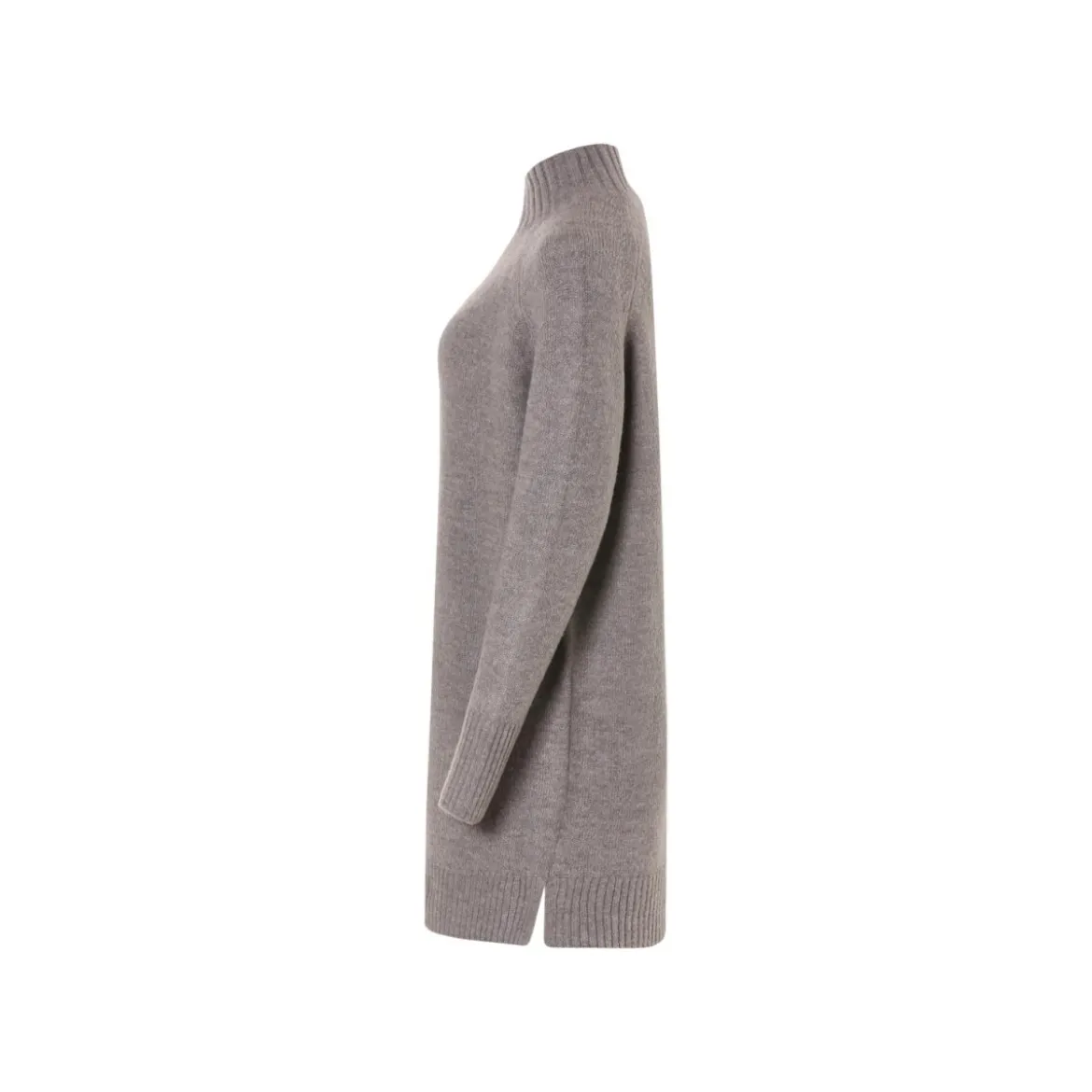 esmara® Damen Strickkleid mit Seitenschlitzen (grau, XS(32/34)) - B-Ware neuwertig