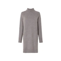 esmara® Damen Strickkleid mit Seitenschlitzen (grau, XS(32/34)) - B-Ware neuwertig