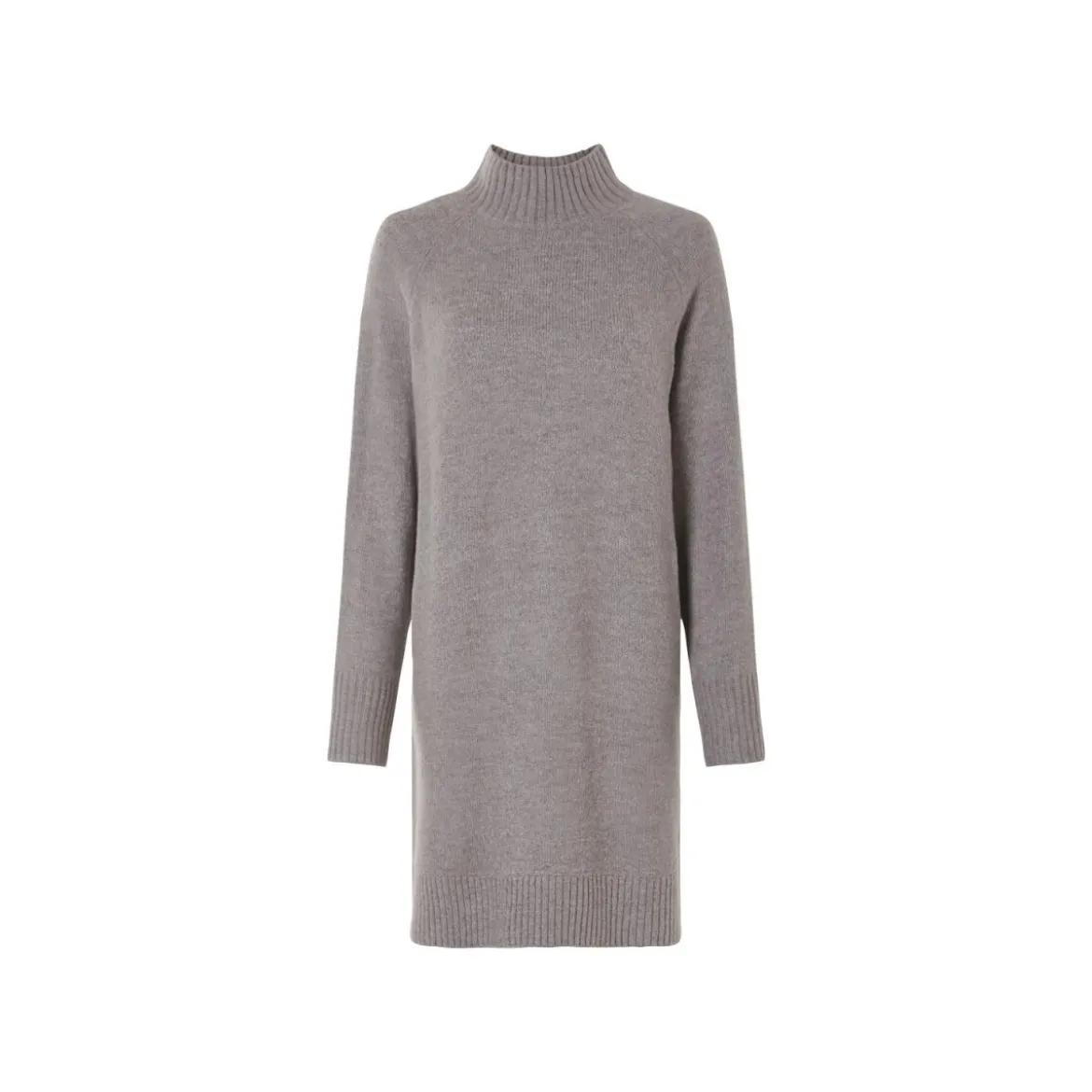 esmara® Damen Strickkleid mit Seitenschlitzen (grau, XS(32/34)) - B-Ware neuwertig