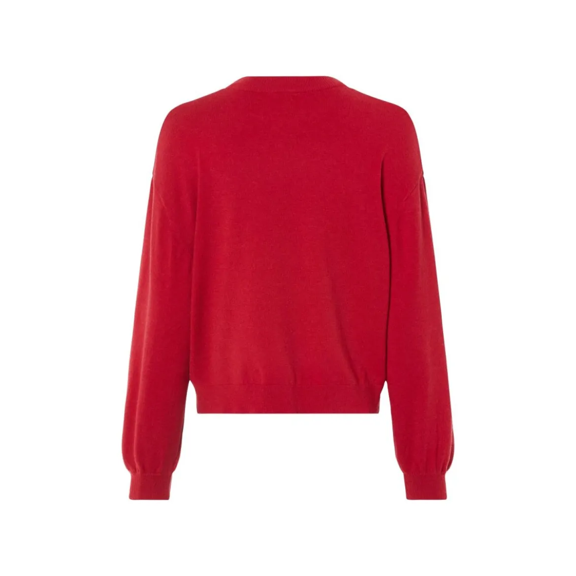 esmara® Damen Strickpullover, mit aufgesetzten Silberperlen (Rot, XS(32/34)) - B-Ware neuwertig
