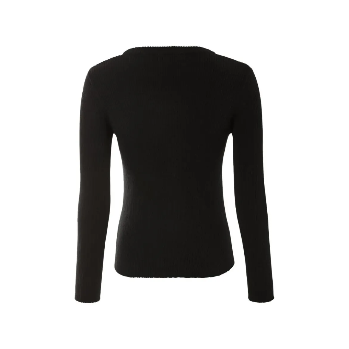 esmara® Damen Strickpullover, mit modischem Cut-Out (Schwarz, S(36/38)) - B-Ware neuwertig