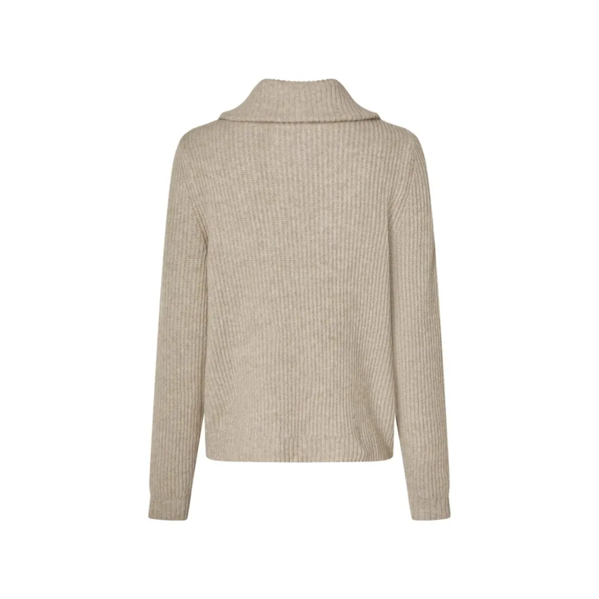 esmara® Damen Stricktroyer / Strickpullover, mit Wollanteil (Beige, L(44/46)) - B-Ware neuwertig