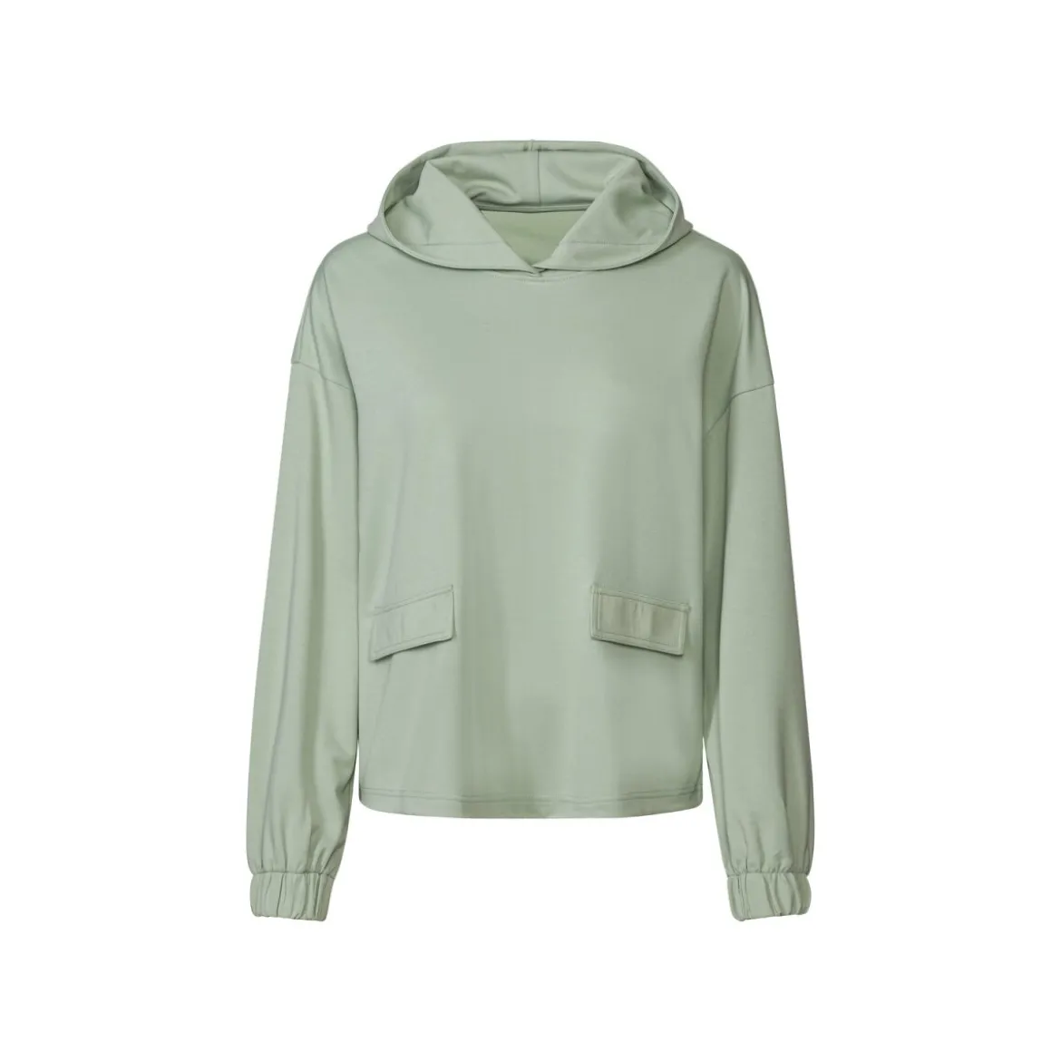 esmara® Damen Sweathoodie, leger geschnitten (Grün, XS(32/34)) - B-Ware neuwertig