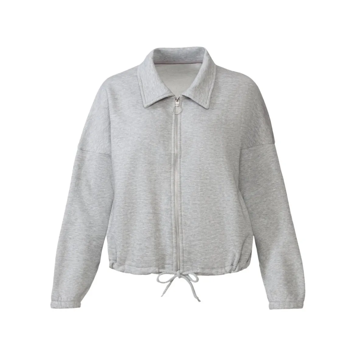 esmara® Damen Sweatjacke mit Bindeband am Saum - B-Ware