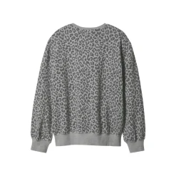 esmara® Damen Sweatpullover / Sweathoodie (Leo/grau, XS(32/34)) - B-Ware neuwertig