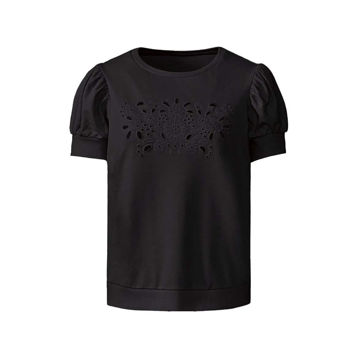 esmara® Damen Sweatshirt, mit modischer Lochstickerei - B-Ware