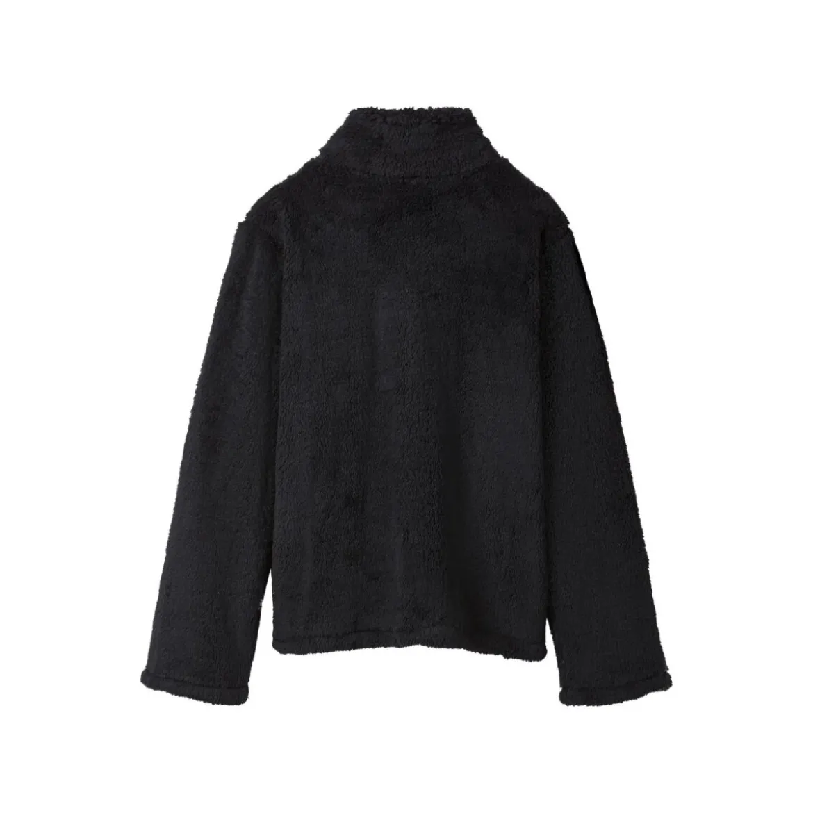 esmara® Damen Teddy-Fleecejacke / Fleecepullover (Schwarz, XS(32/34)) - B-Ware neuwertig