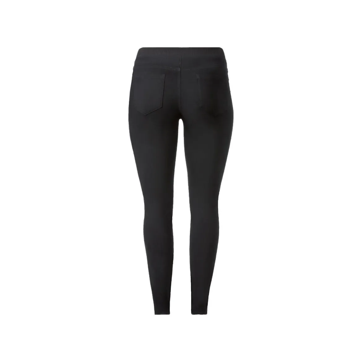 esmara® Damen Thermo-Jeggings, mit aufgesetzten Gesäßtaschen (schwarz, 50) - B-Ware neuwertig