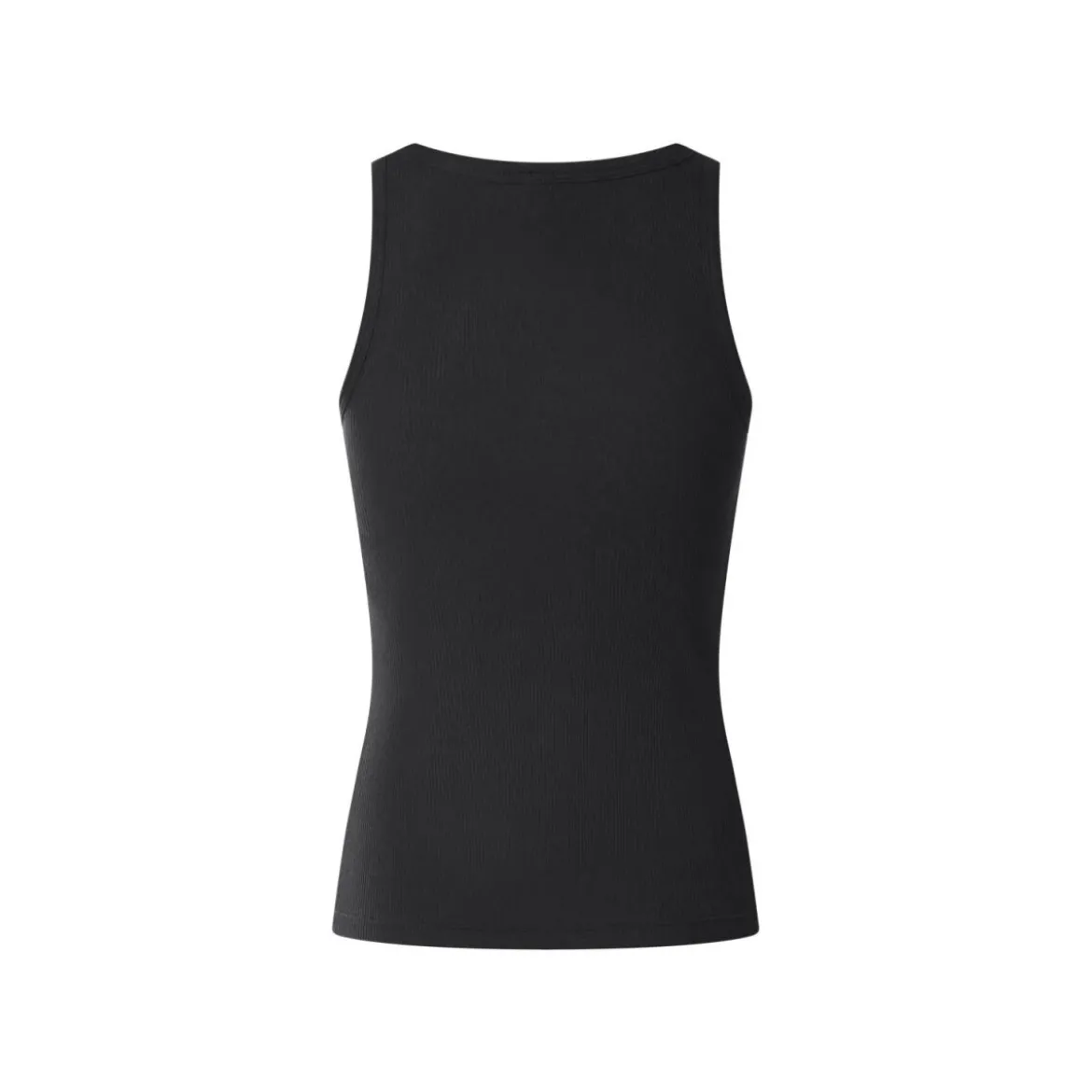 esmara® Damen-Top, gerippt, mit integriertem BH, M, schwarz - B-Ware neuwertig