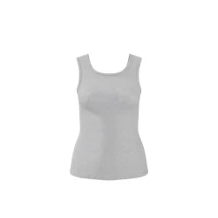 esmara® Damen-Tops, gerippt, 2 Stück, M, grün/grau - B-Ware neuwertig