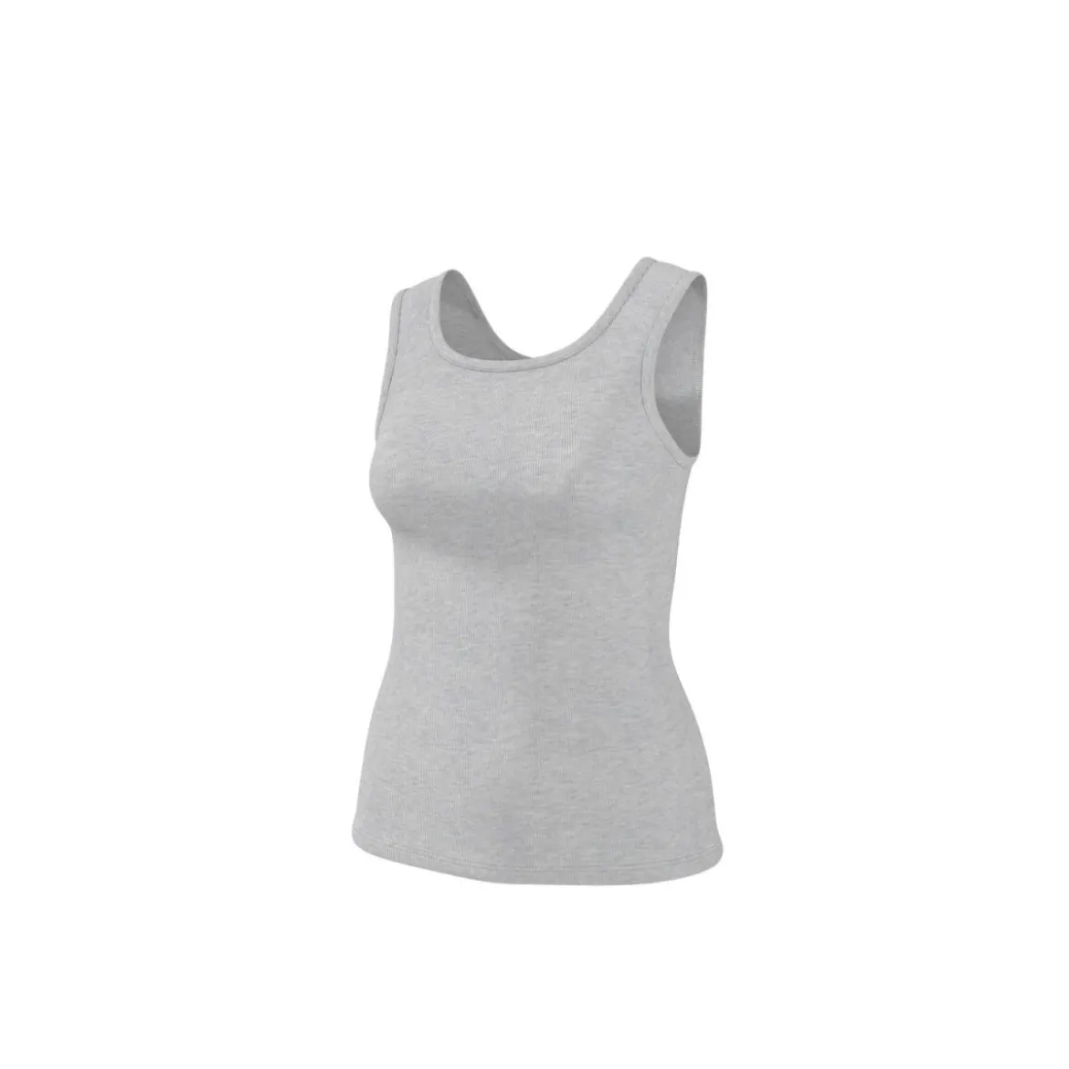 esmara® Damen-Tops, gerippt, 2 Stück, M, grün/grau - B-Ware neuwertig