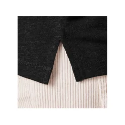 ESMARA® Damen T-Shirt mit Leinen (Schwarz, L(44/46)) - B-Ware neuwertig