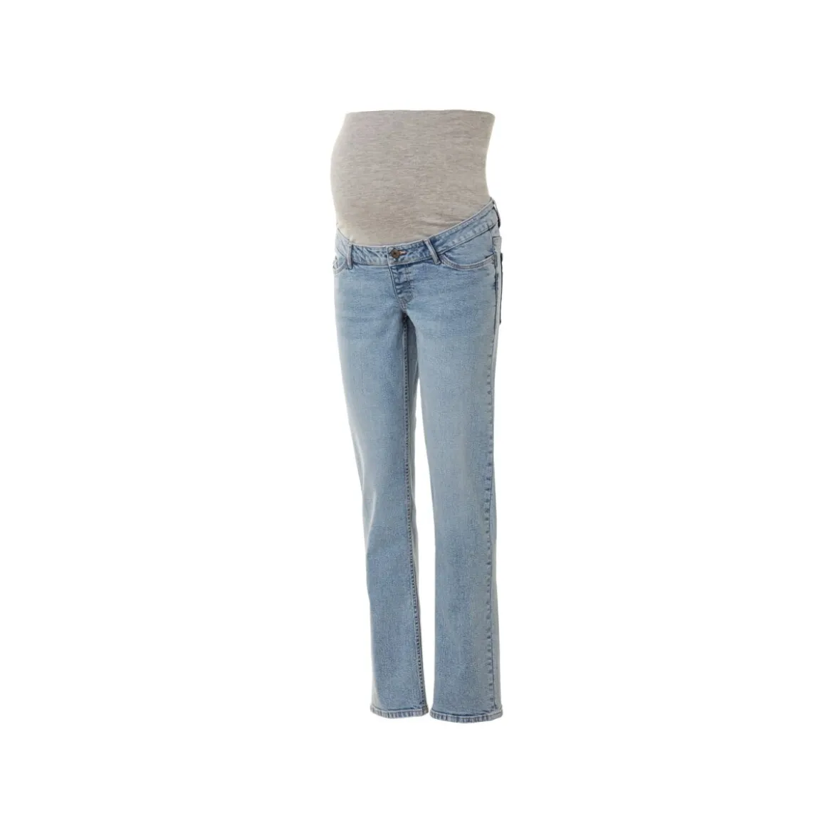 esmara® Damen Umstandsjeans, Straight Fit, hoher Baumwollanteil - B-Ware