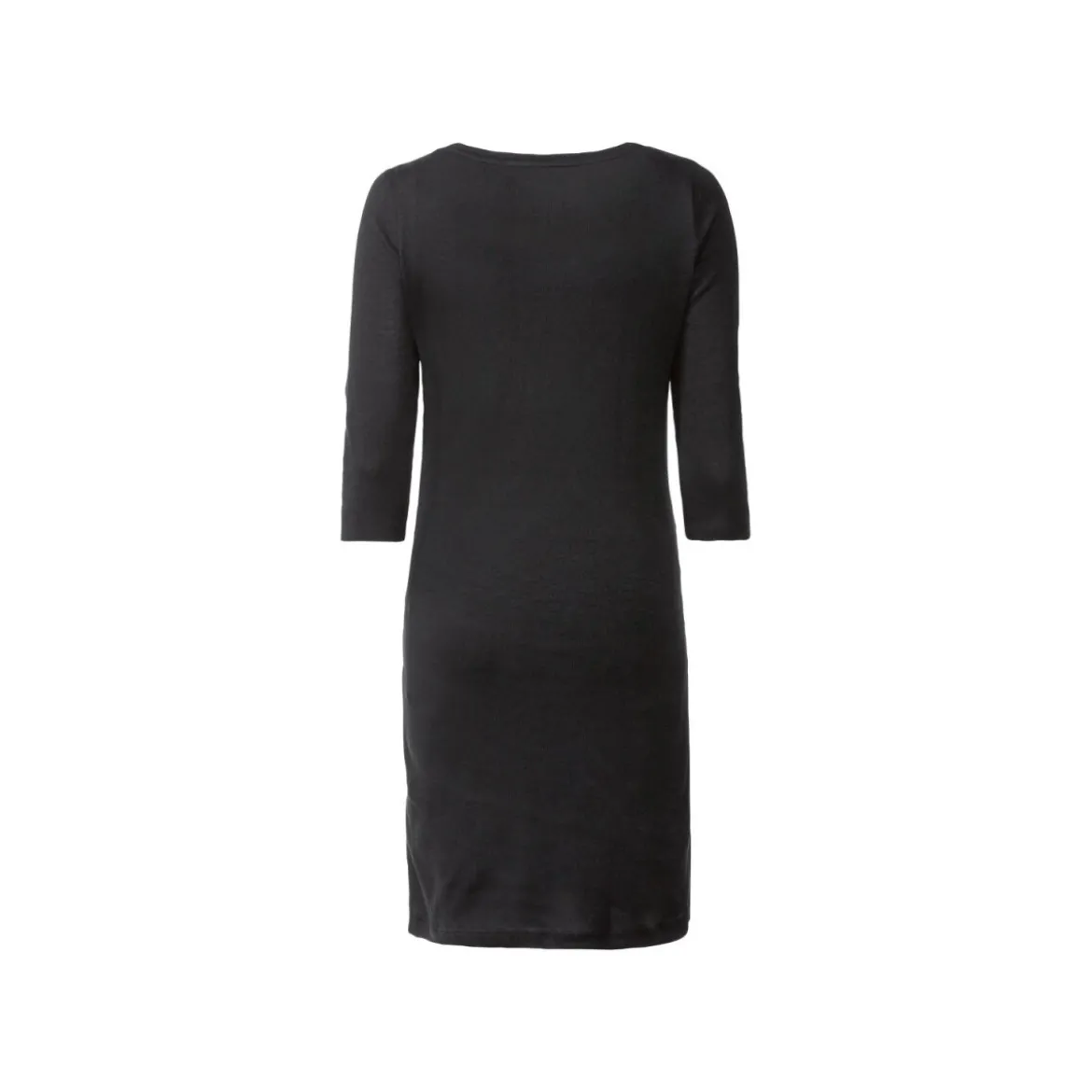 esmara® Damen Umstandskleid mit 3/4-Ärmeln, leger geschnitten (schwarz, S (36/38)) - B-Ware neuwertig