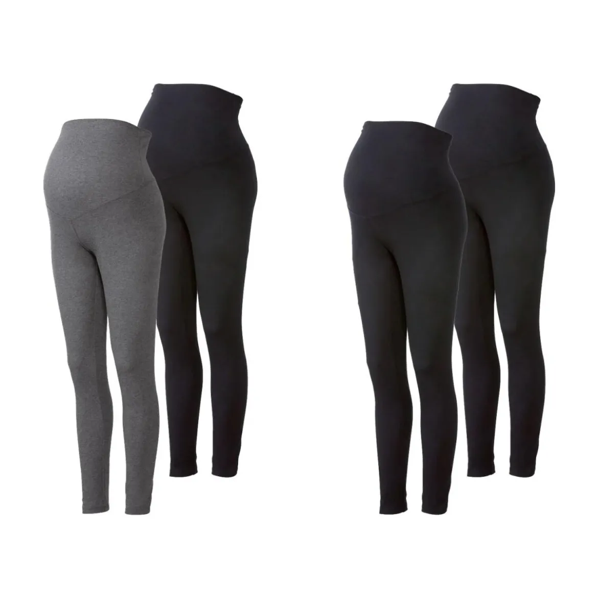 ESMARA® Damen Umstandsleggings, 2 Stück, extrahoch geschnitten - B-Ware