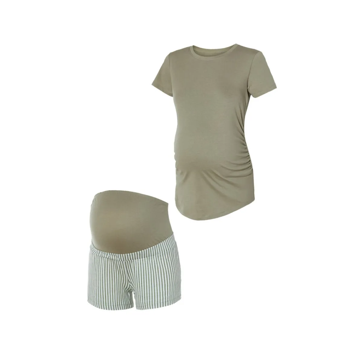 esmara® Damen Umstandspyjama, figurbetont (grün, XS(32/34)) - B-Ware neuwertig