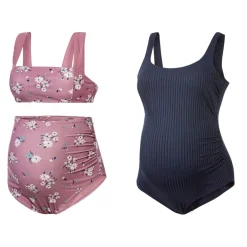 esmara Damen Umstandstankini / Badeanzug, mit elastischem Unterbrustband - B-Ware