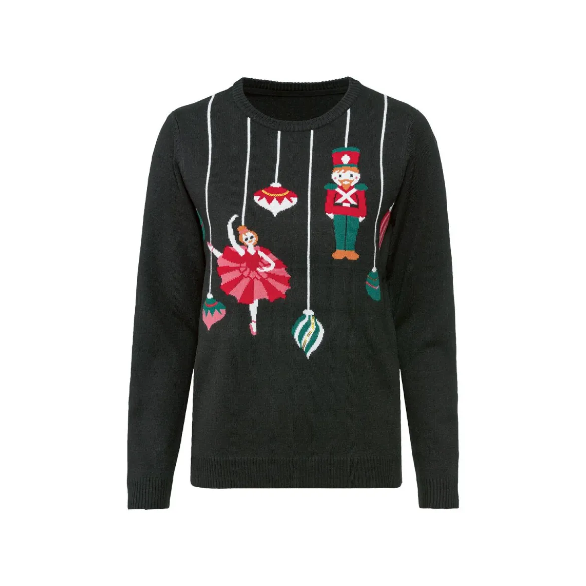 esmara Damen Weihnachtspullover mit LED-Effekt - B-Ware
