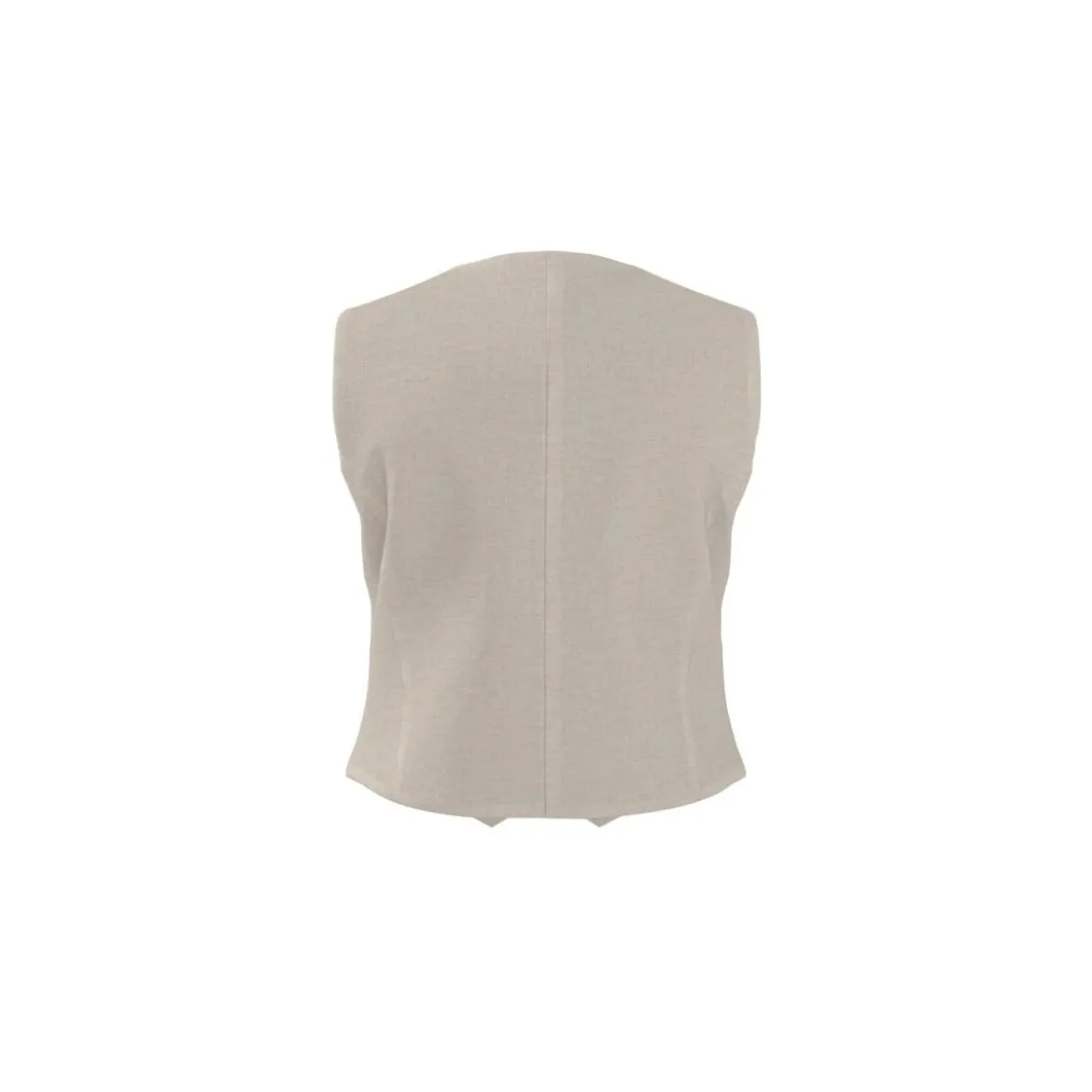 esmara® Damen-Weste, mit Leinen, 40, beige - B-Ware neuwertig
