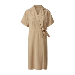 esmara® Damen Wickelkleid, 40, beige - B-Ware sehr gut