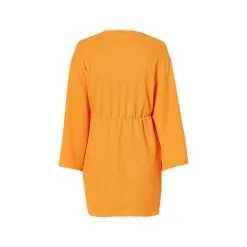 esmara® Damen Wickelkleid mit modischer Crinklestruktur - B-Ware