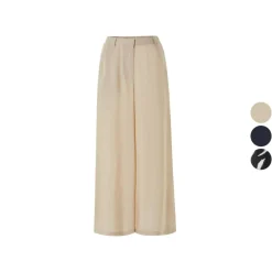 esmara® Damen Wide-Leg-Hose, aus eleganter Twill-Qualität - B-Ware