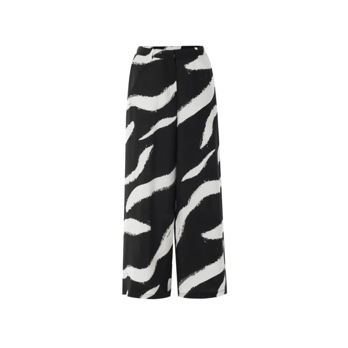 esmara® Damen Wide-Leg-Hose, aus eleganter Twill-Qualität - B-Ware