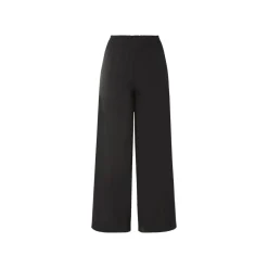 esmara® Damen Wide-Leg-Hose, normale Leibhöhe (Schwarz, S(36/38)) - B-Ware neuwertig
