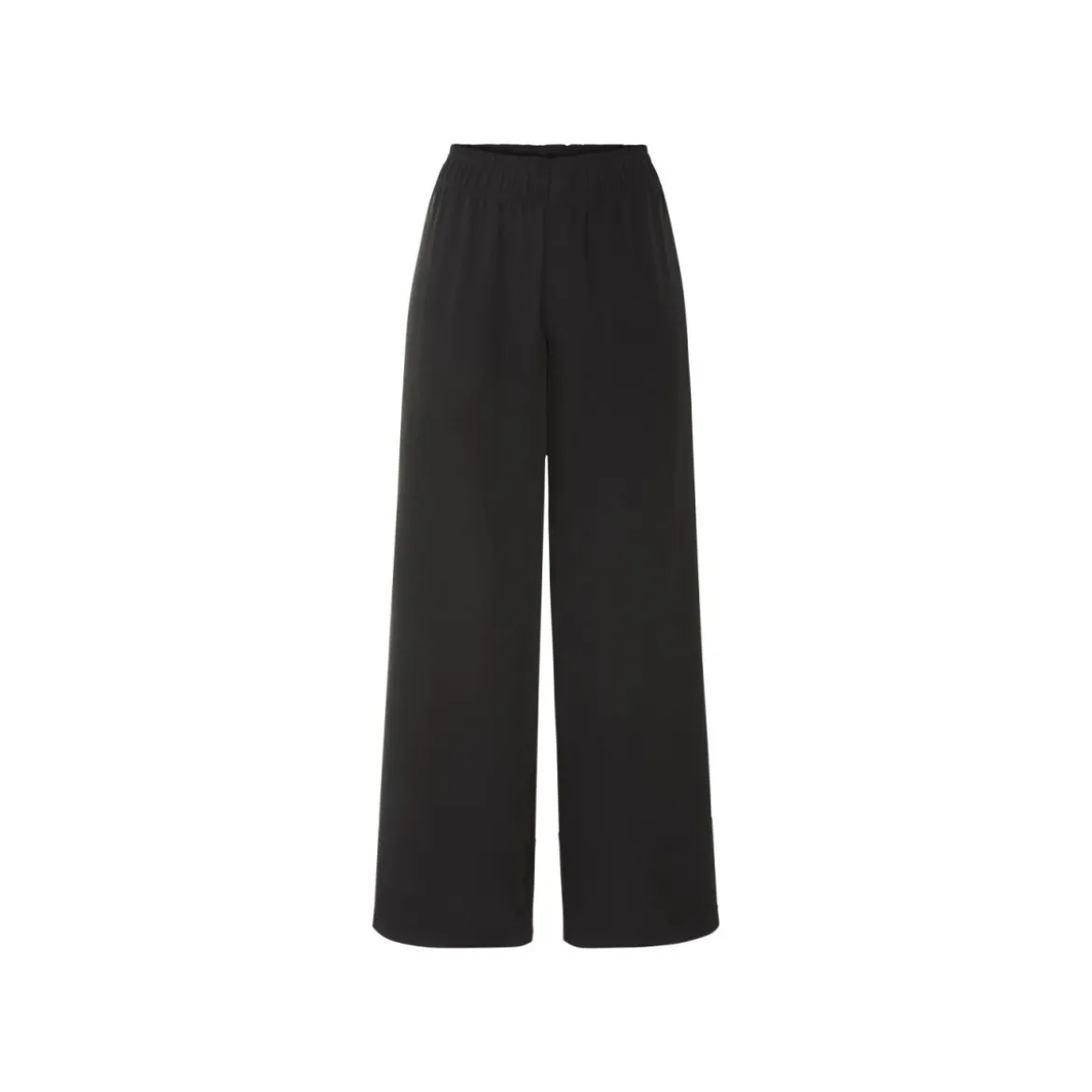 esmara® Damen Wide-Leg-Hose, normale Leibhöhe (Schwarz, S(36/38)) - B-Ware neuwertig