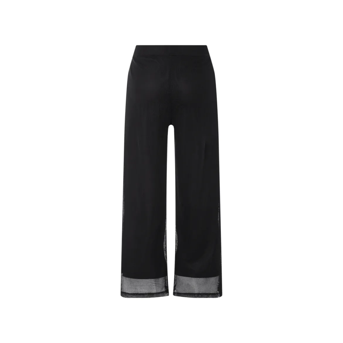 esmara® Damen Wide-Leg-Strickhose, blickdicht gefüttert (Schwarz, S(36/38)) - B-Ware neuwertig
