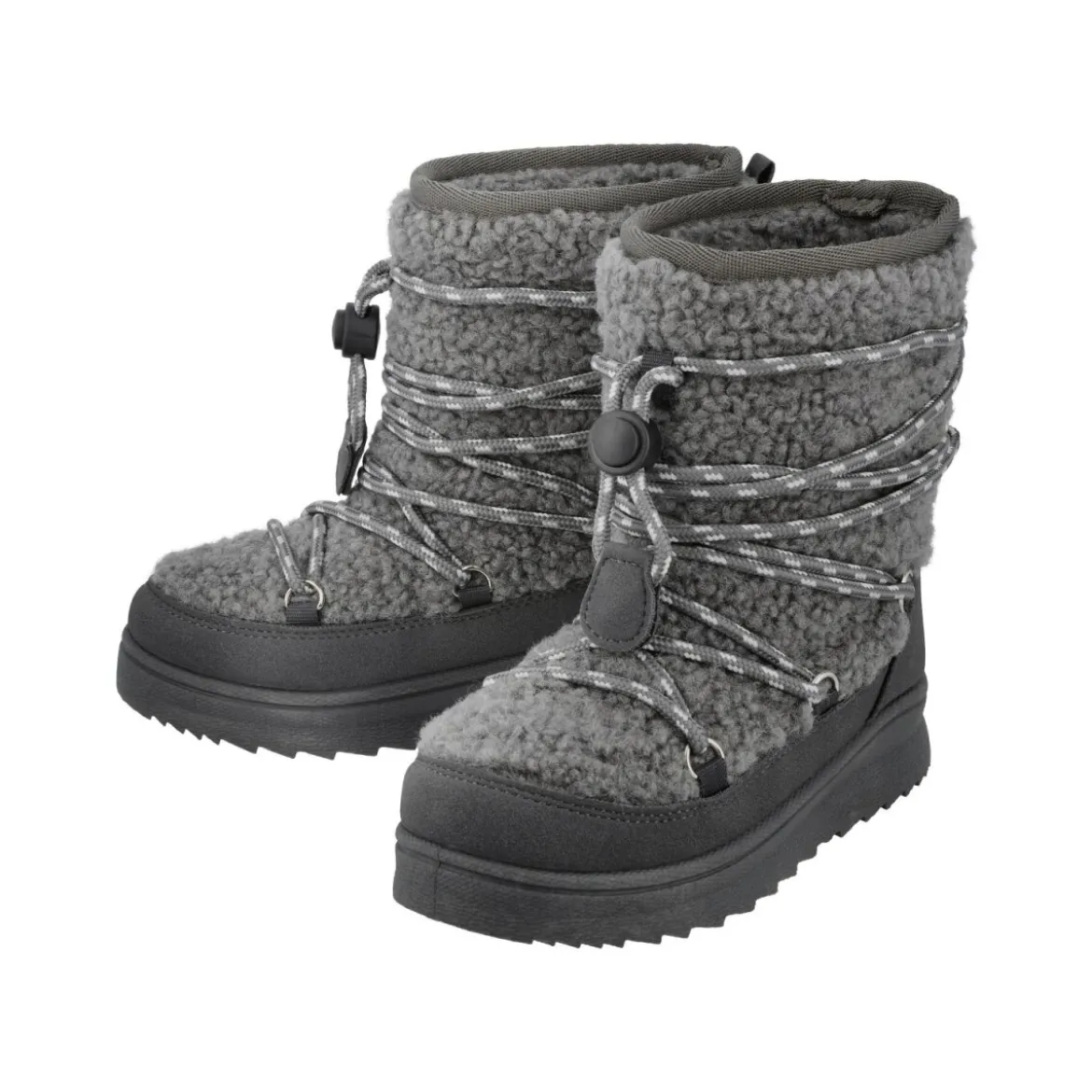 esmara® KIDS Kinder-Winterstiefel, für Mädchen, 31, grau - B-Ware neuwertig