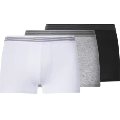 esmara® MEN Herren-Boxershorts, 3 Stück, S, schwarz/grau/weiß - B-Ware neuwertig