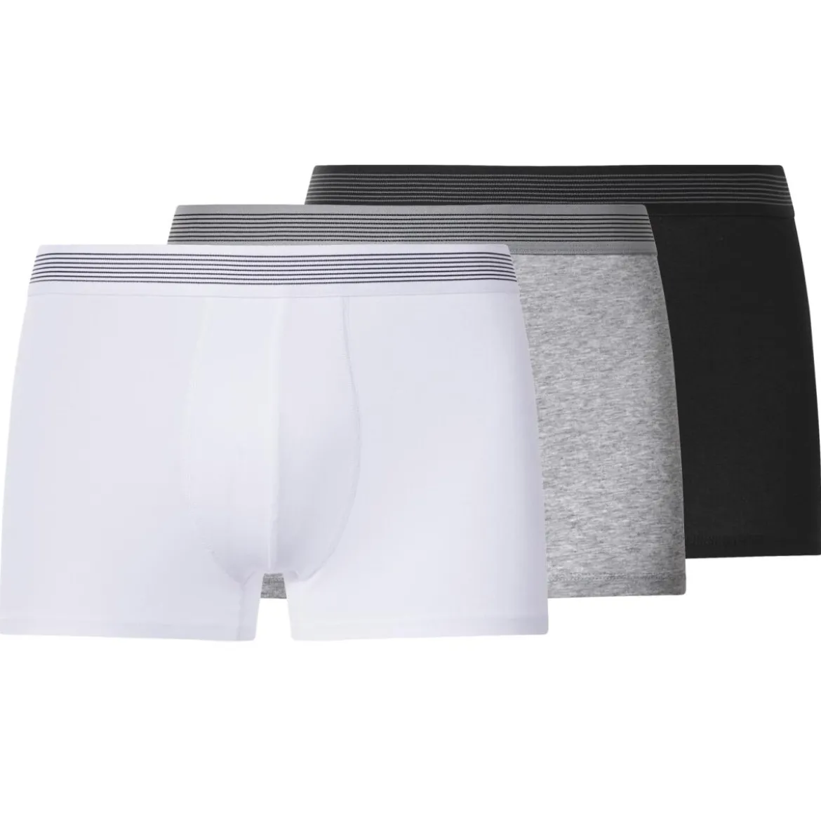 esmara® MEN Herren-Boxershorts, 3 Stück, S, schwarz/grau/weiß - B-Ware neuwertig