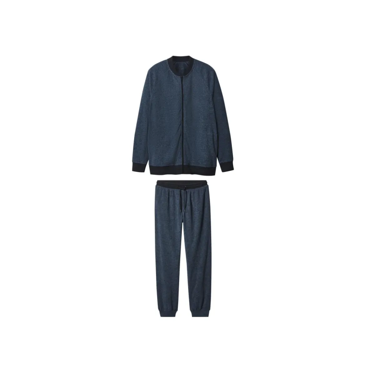 esmara Men Herren Fleece-Hausanzug (Blau, M (48/50)) - B-Ware neuwertig