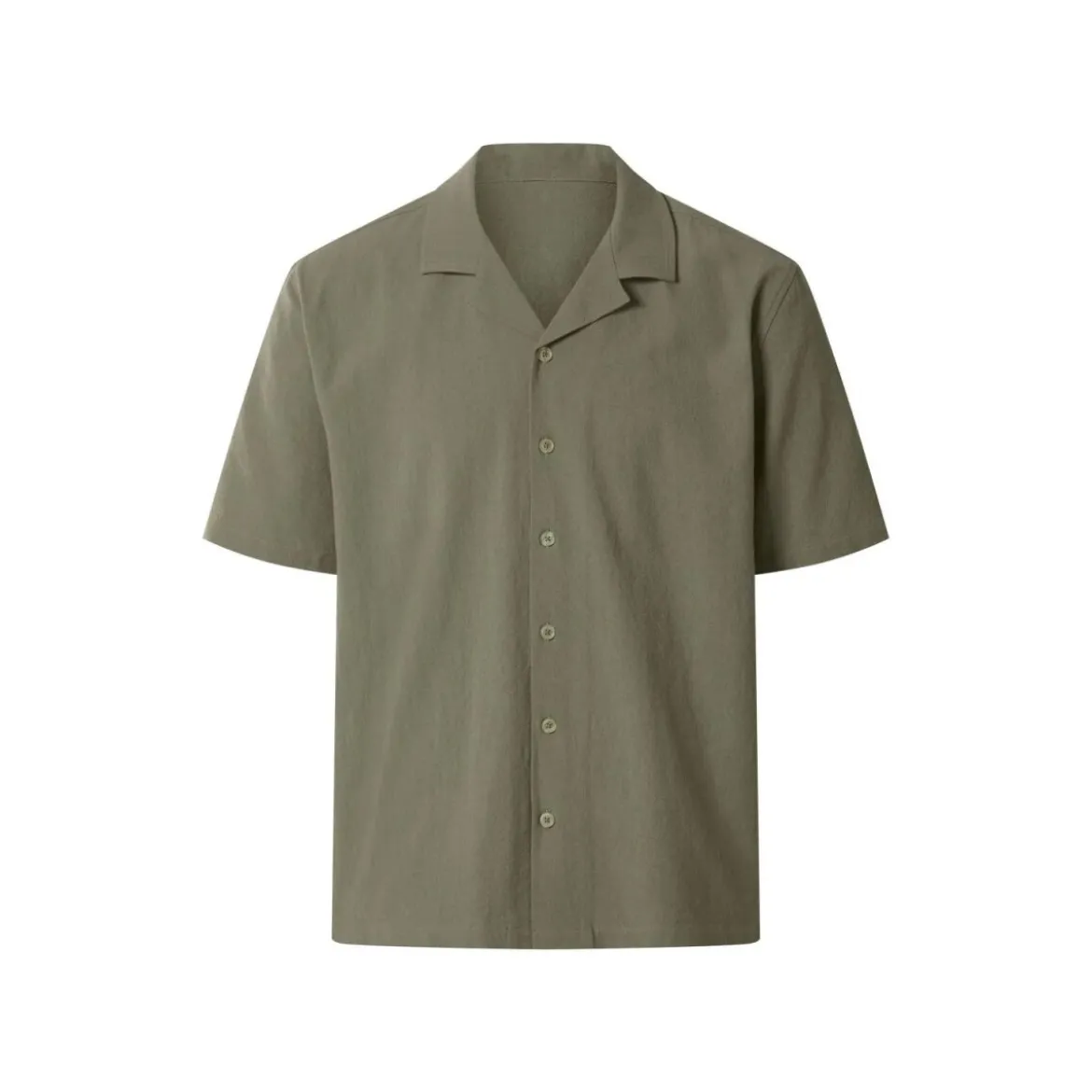 esmara® MEN Herren-Freizeithemd, L, khaki - B-Ware Beschädigt
