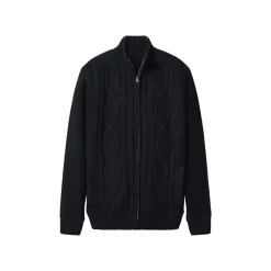esmara Men Herren Grobstrickjacke (Schwarz, M (48/50)) - B-Ware neuwertig