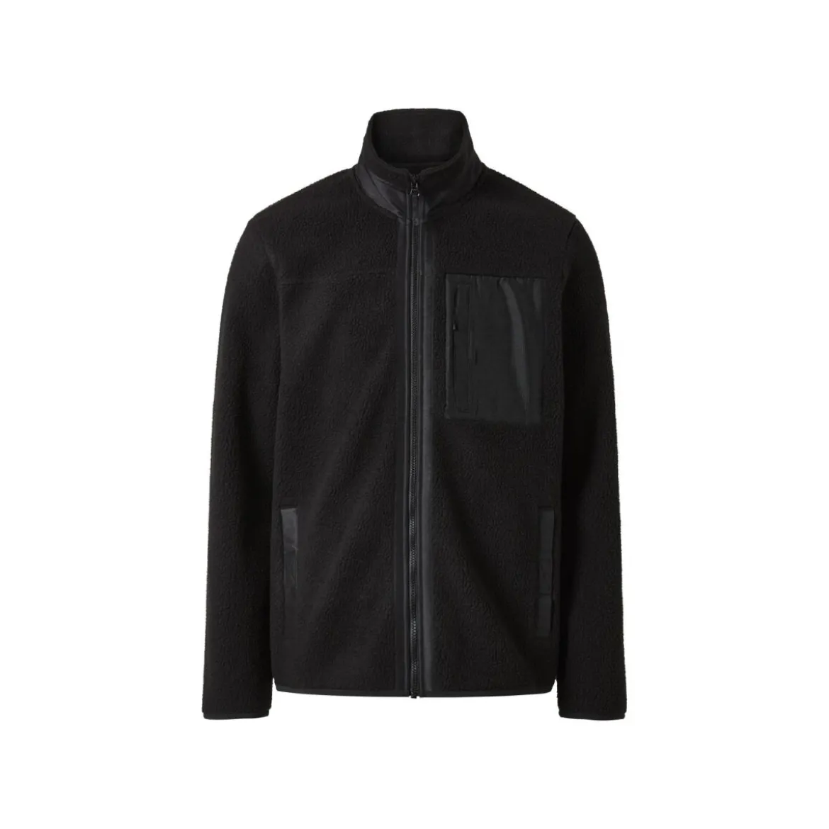 esmara Men Herren Jacke, mit Stehkragen (Schwarz, M(48/50)) - B-Ware neuwertig