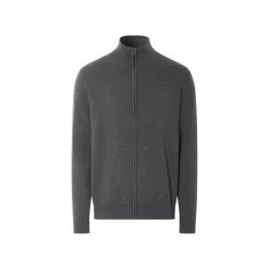 esmara Men Herren Strickjacke, mit Rippbündchen (Grau, S (44/46)) - B-Ware neuwertig
